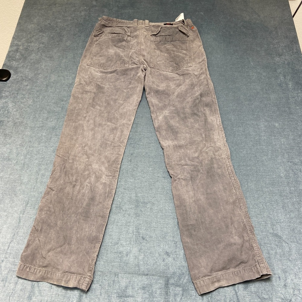 Boss Corduroy Pants Mens 48 Gray Pockets Flat Front Straight Leg Comfort Fit